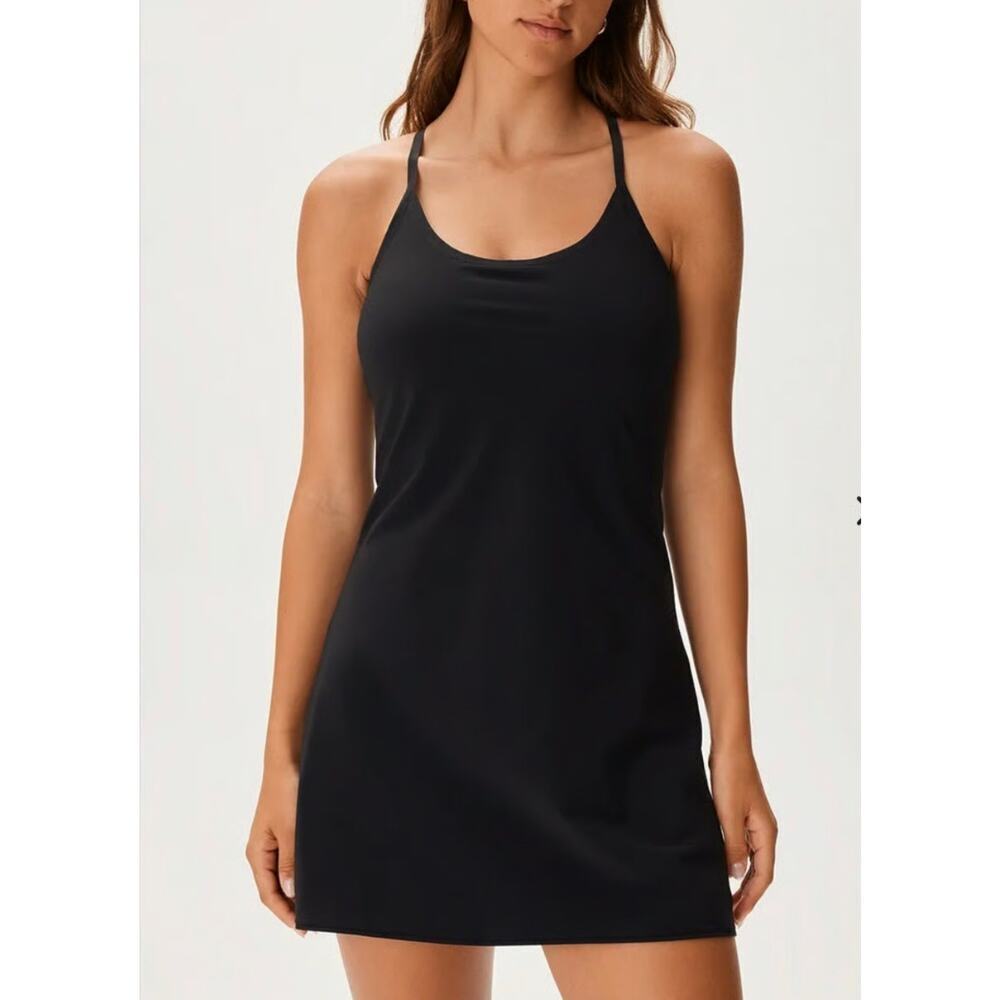 Women’s Outdoor Voices Black Exercise Dress size XL Workout Pickleball